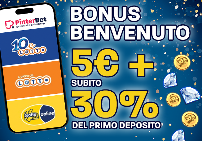 Bonus Benvenuto per tutti i gusti su Pinterbet.it